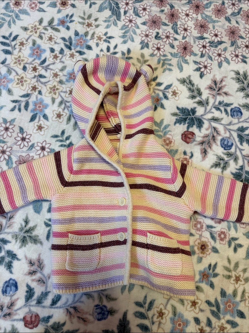 Baby Gap Striped Sweater with Bear Ears